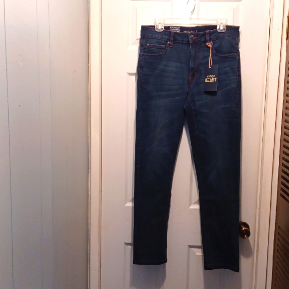 New Men's Indigo Beast Jeans, Sz 32 x 32